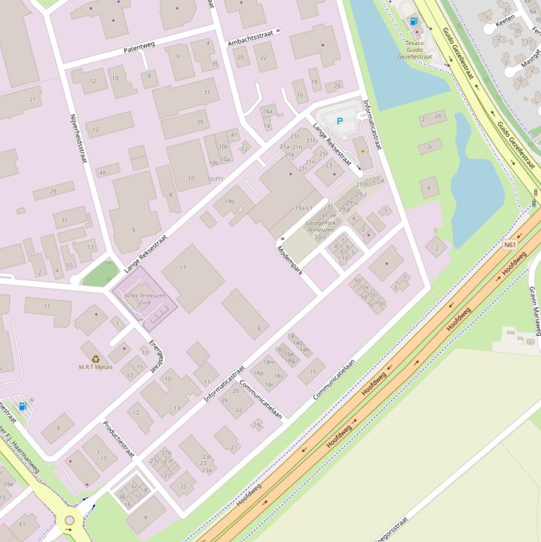 Kaart van de Informaticastraat.