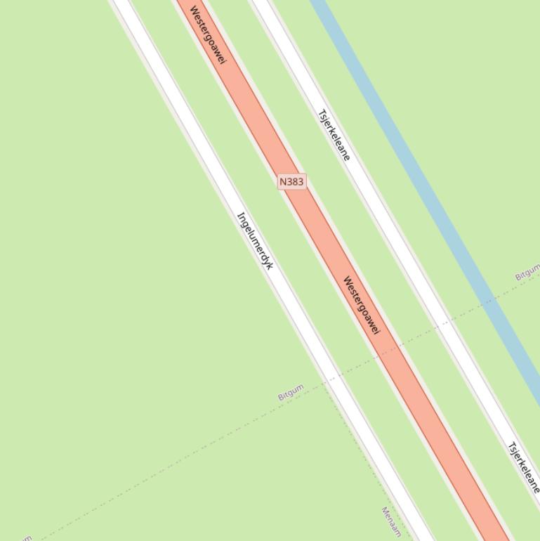 Kaart van  Ingelumerdyk.