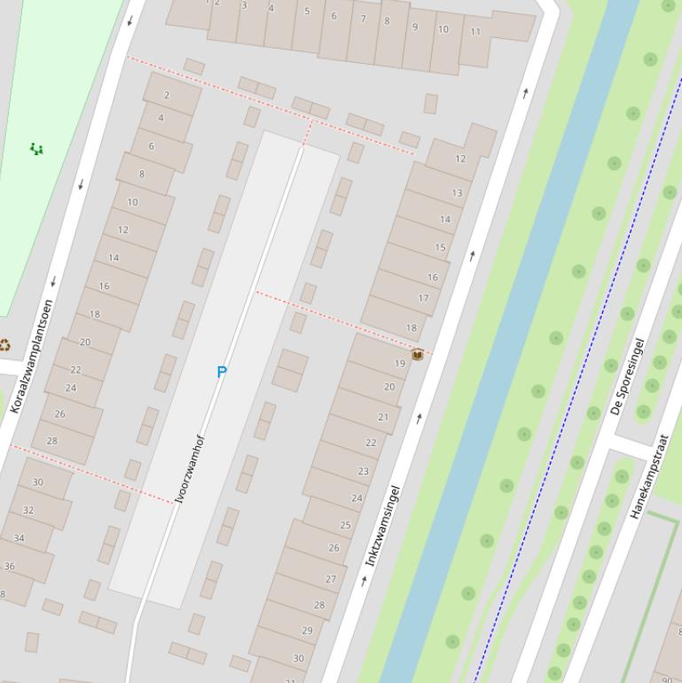 Kaart van de Inktzwamsingel.