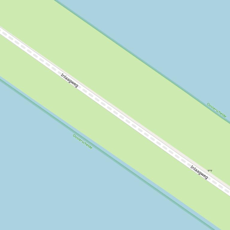 Kaart van de Inlaagweg.