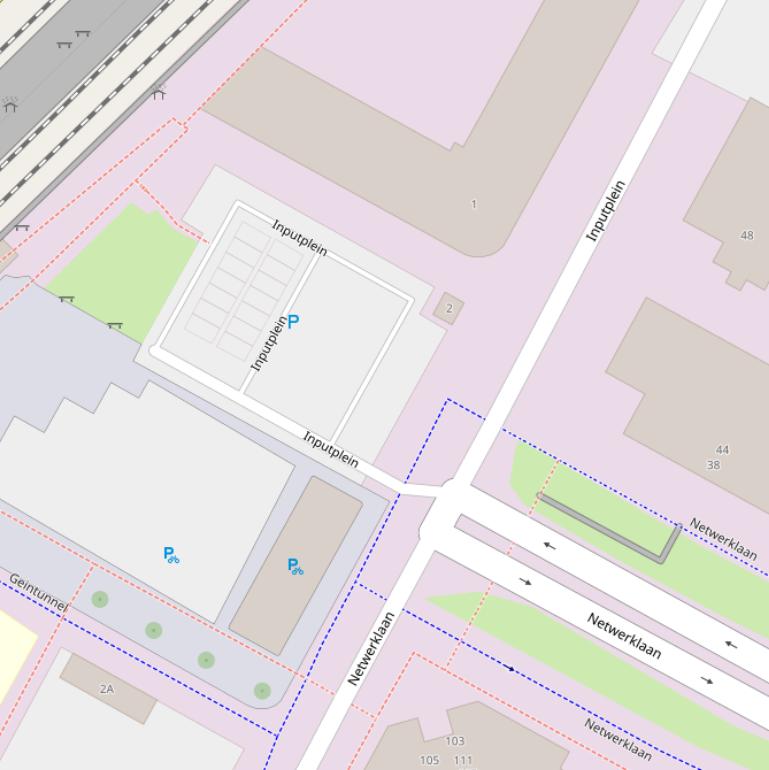 Kaart van het Inputplein.