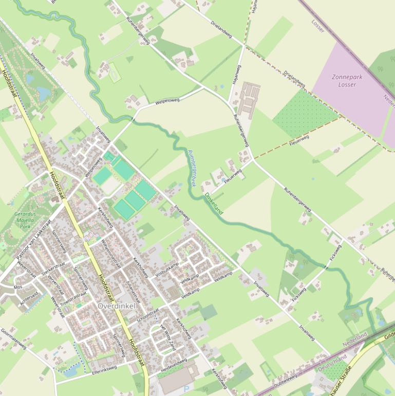 Kaart van de Invalsweg.