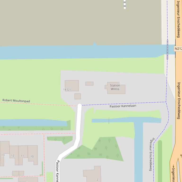 Kaart van de Ir. Enschedéweg.