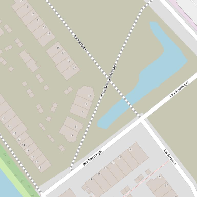 Kaart van de Ira Bartlaan.