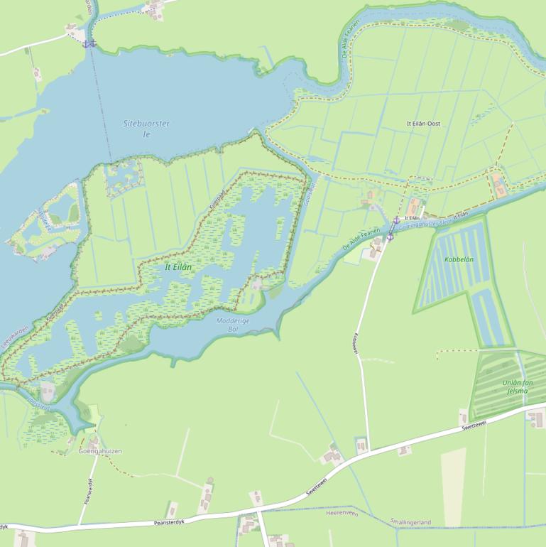 Kaart van  It Eilân.