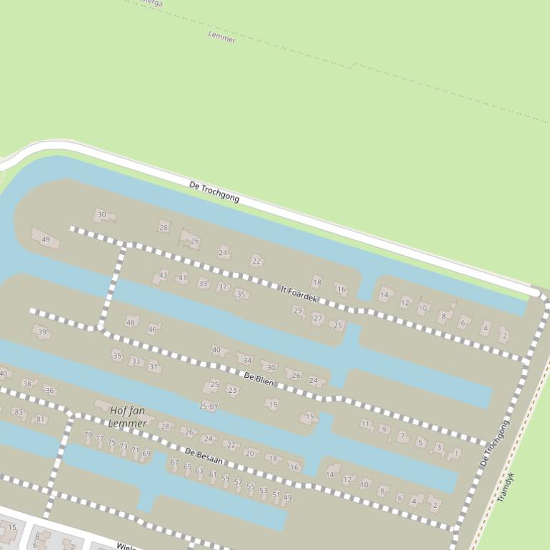 Kaart van  It Foardek.