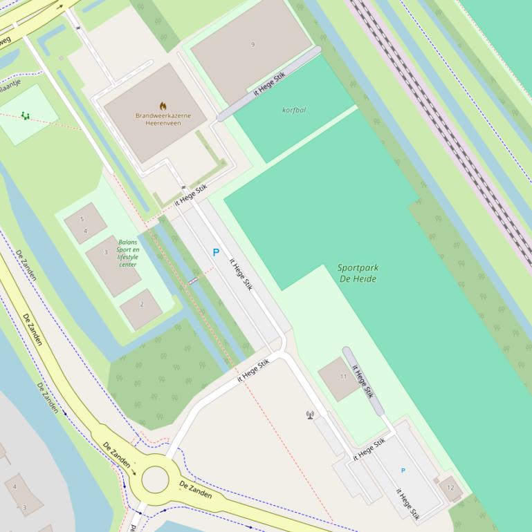 Kaart van  it Hege Stik.