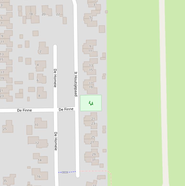 Kaart van  It Houtsjepaad.