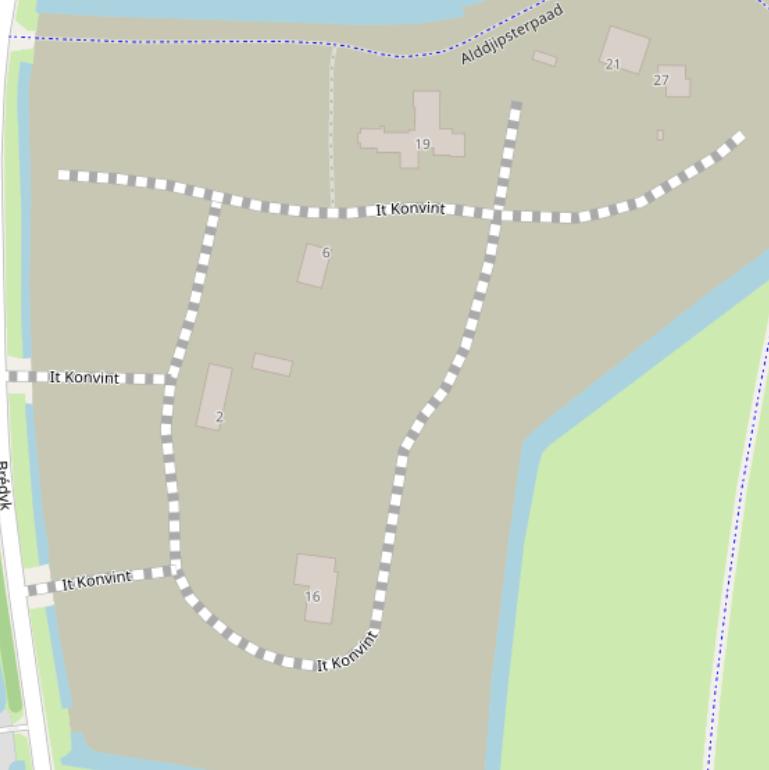 Kaart van  It Konvint.