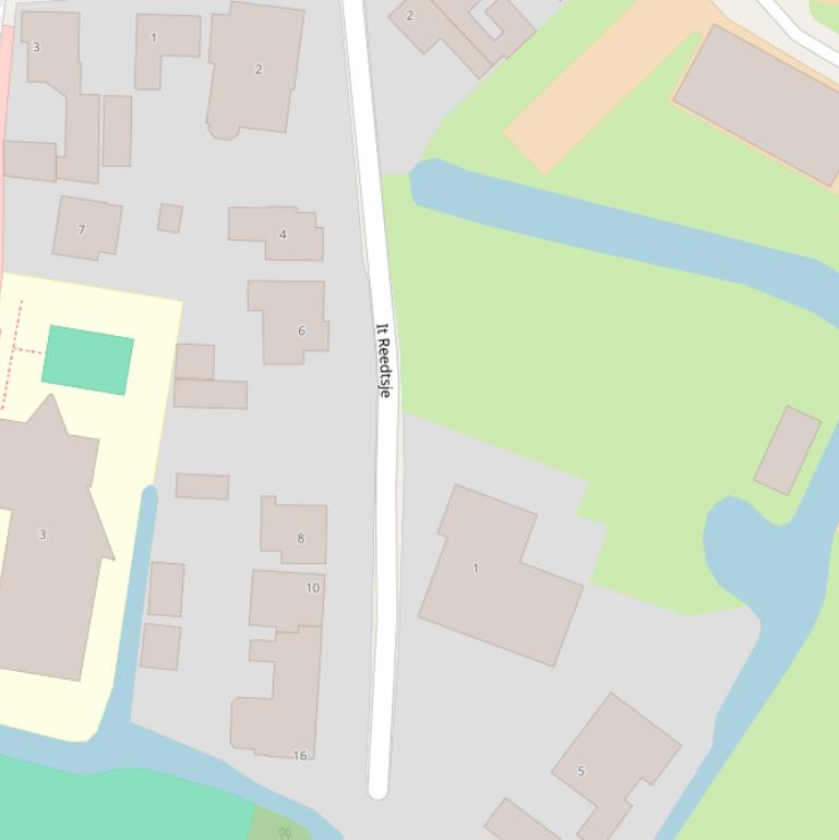 Kaart van  It Reedtsje.