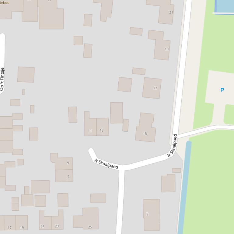 Kaart van  It Skoalpaed.