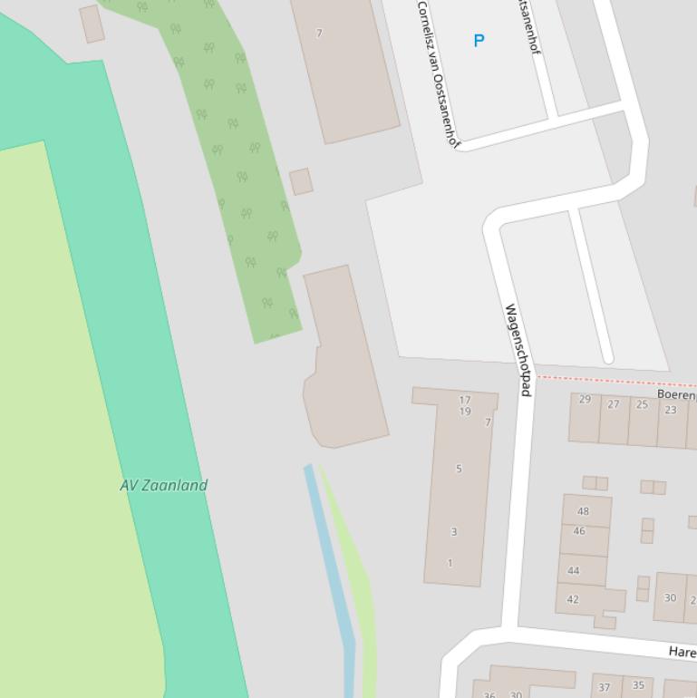 Kaart van het J.A. Laanplein.