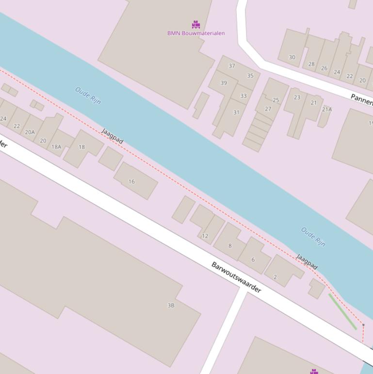 Kaart van het Jaagpad.