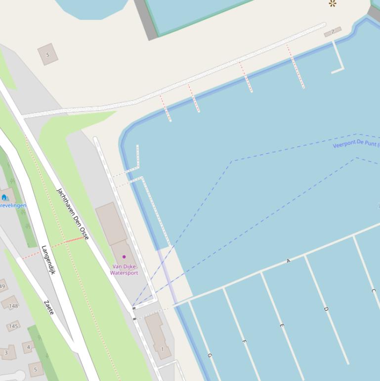 Kaart van  Jachthaven Den Osse.