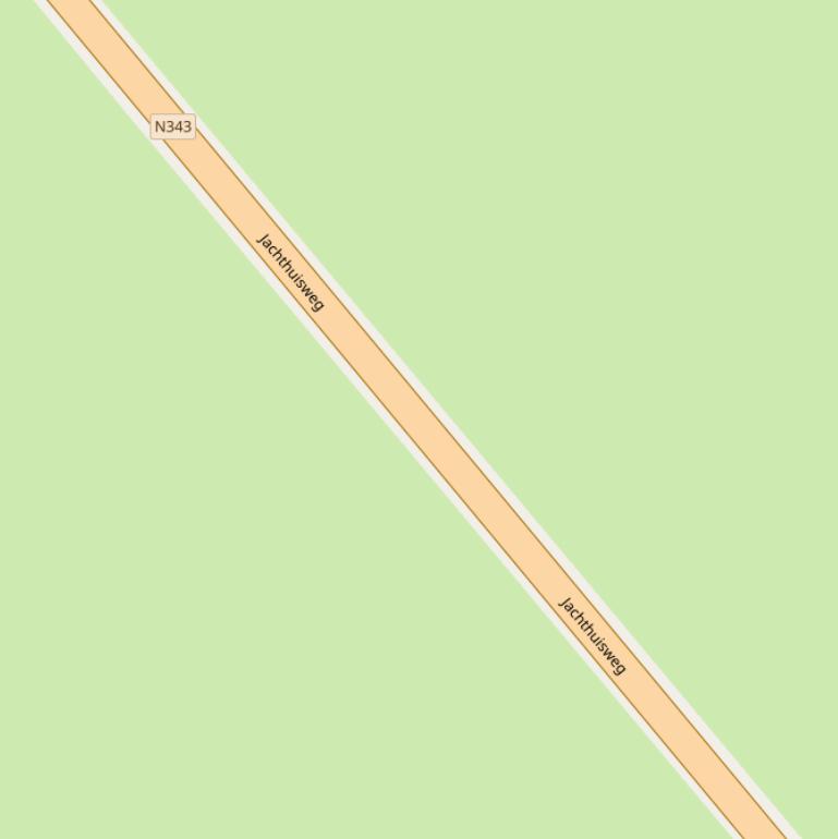 Kaart van de Jachthuisweg.