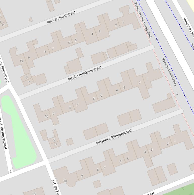 Kaart van de Jacoba Pulskensstraat.