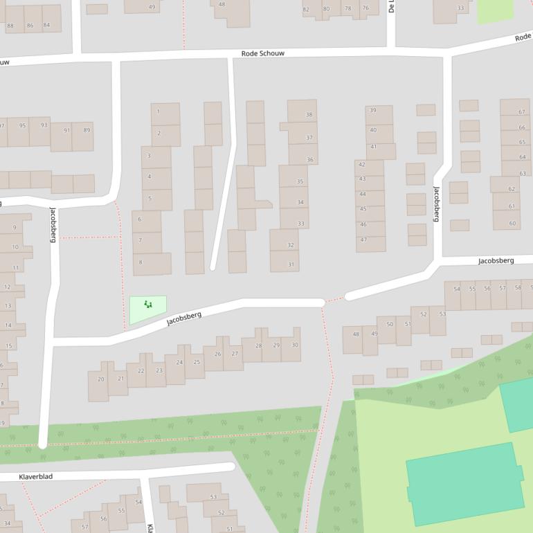 Kaart van  Jacobsberg.