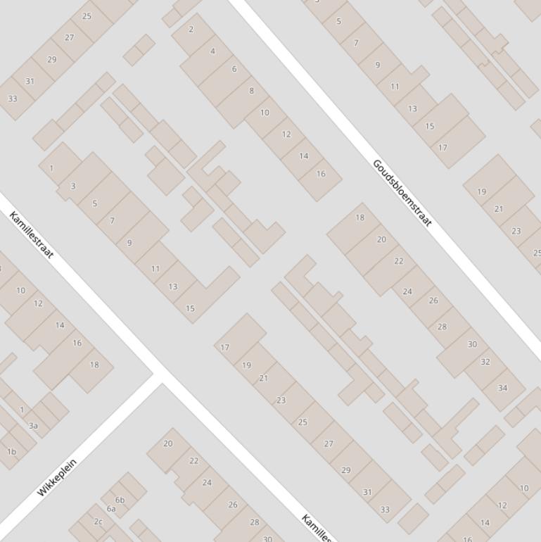 Kaart van het Jacobskruidpad.