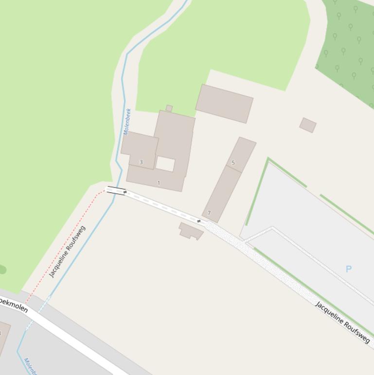 Kaart van de Jacqueline Roufsweg.