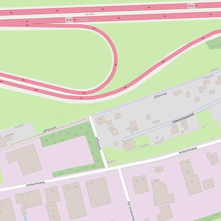 Kaart van de Jaffastraat.