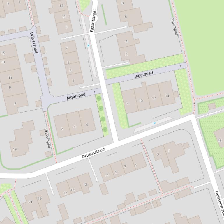 Kaart van het Jagerspad.