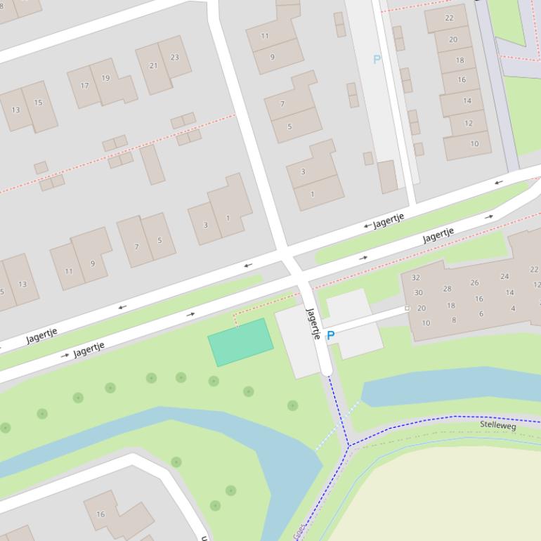 Kaart van  Jagertje.