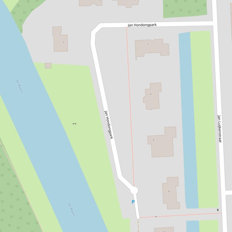 Kaart van het Jan Hondongpark.