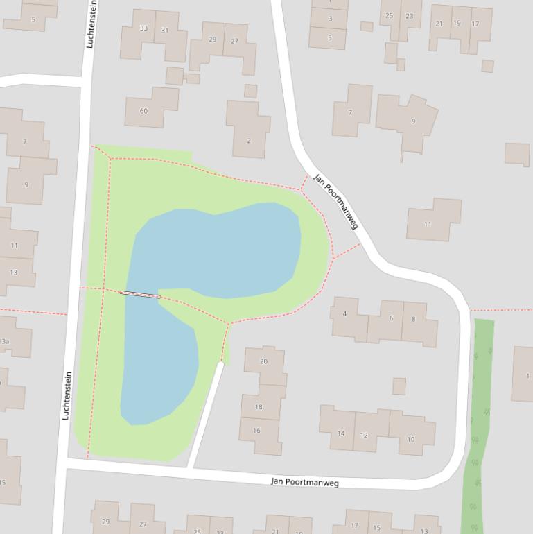 Kaart van de Jan Poortmanweg.