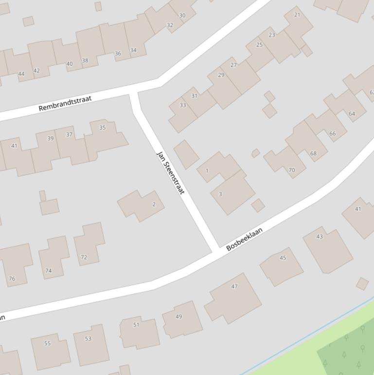 Kaart van de Jan Steenstraat.