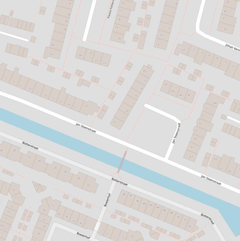 Kaart van de Jan Steenstraat.