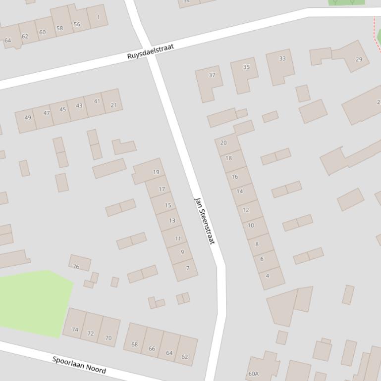 Kaart van de Jan Steenstraat.