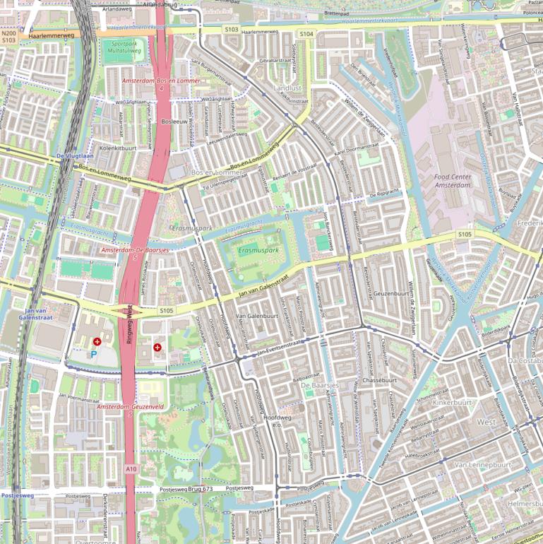 Kaart van de Jan van Galenstraat.