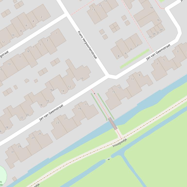 Kaart van de Jan van Geemstraat.