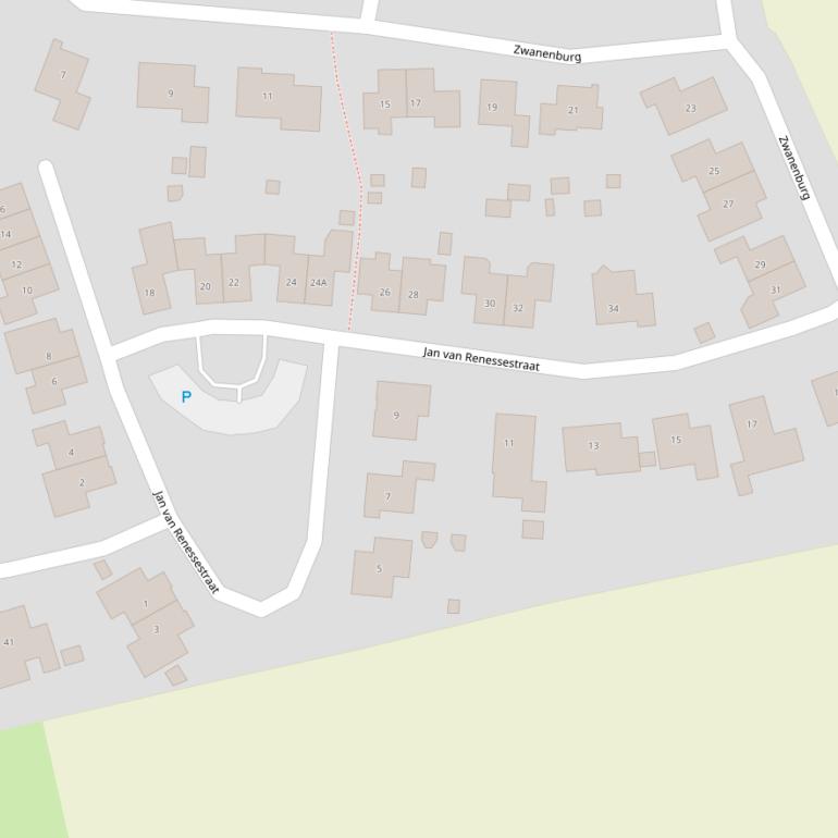 Kaart van de Jan van Renessestraat.