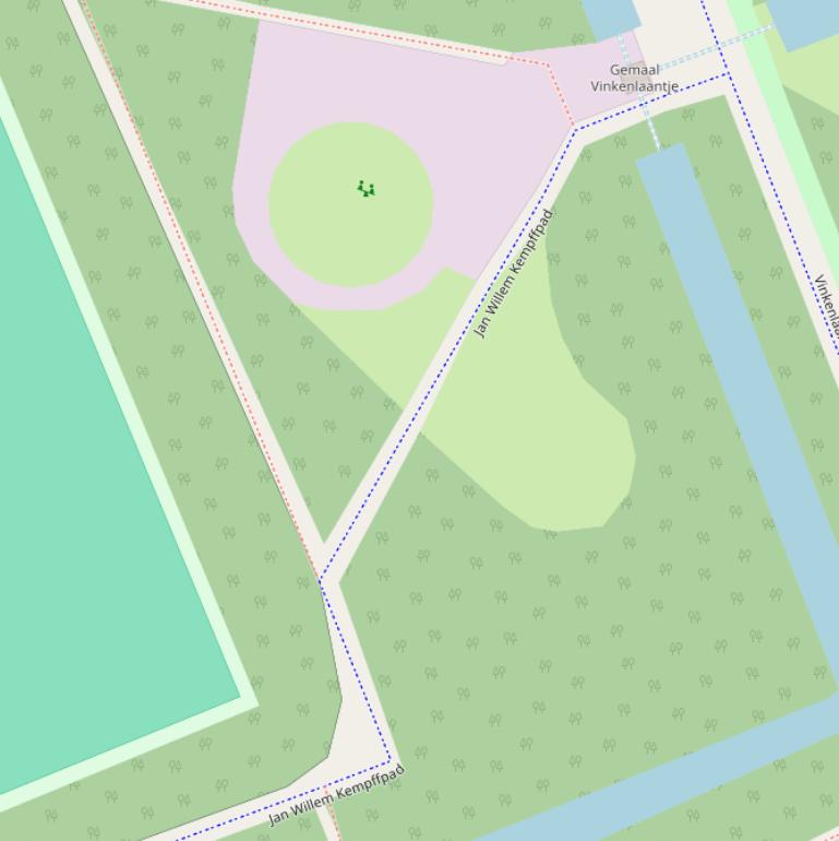 Kaart van het Jan Willem Kempffpad.