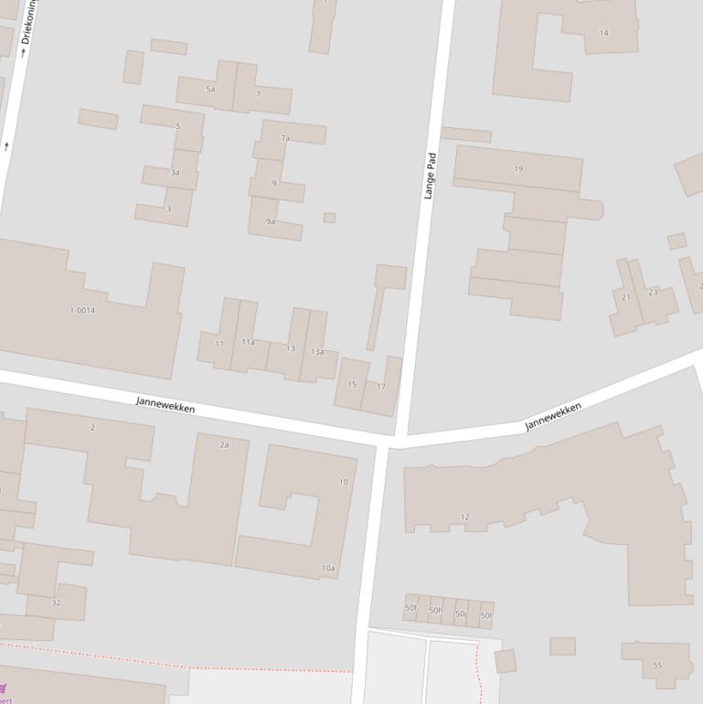 Kaart van  Jannewekken.