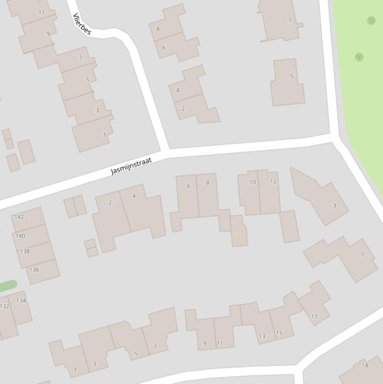 Kaart van de Jasmijnstraat.