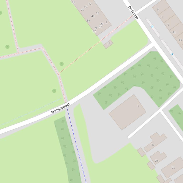 Kaart van de Jasmijnstraat.