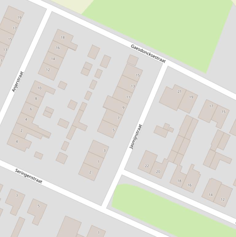 Kaart van de Jasmijnstraat.