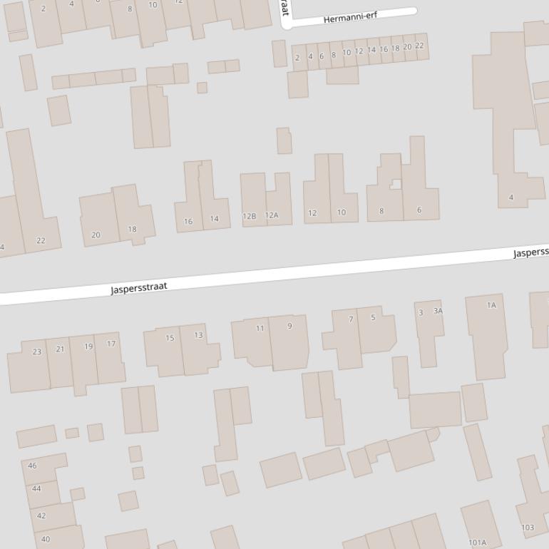 Kaart van de Jaspersstraat.