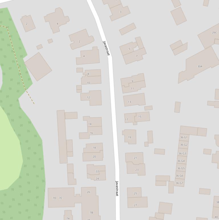 Kaart van de Javastraat.