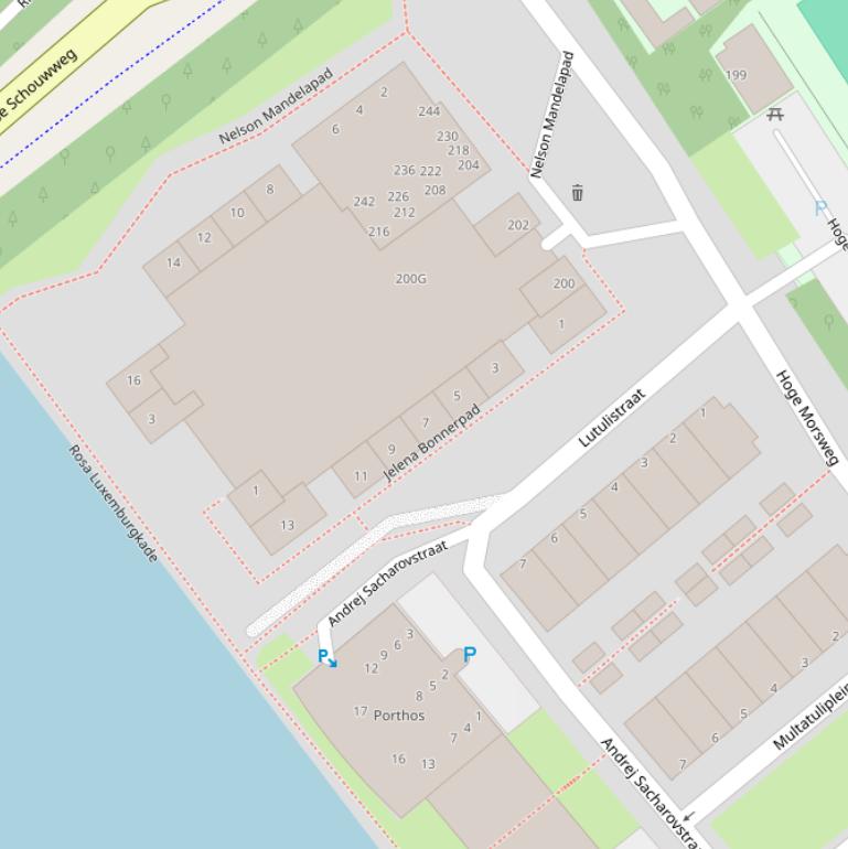 Kaart van het Jelena Bonnerpad.