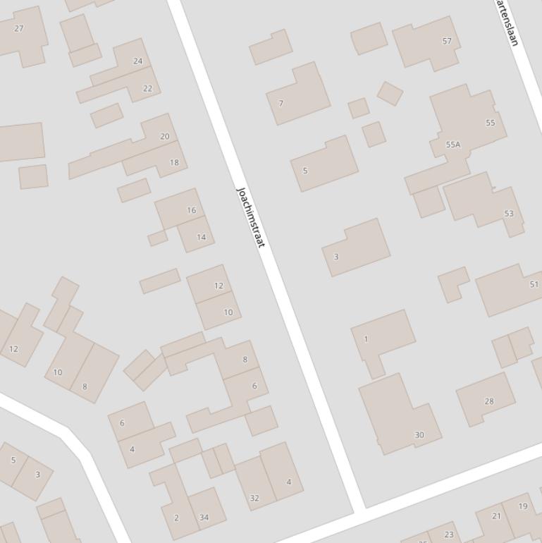 Kaart van de Joachimstraat.