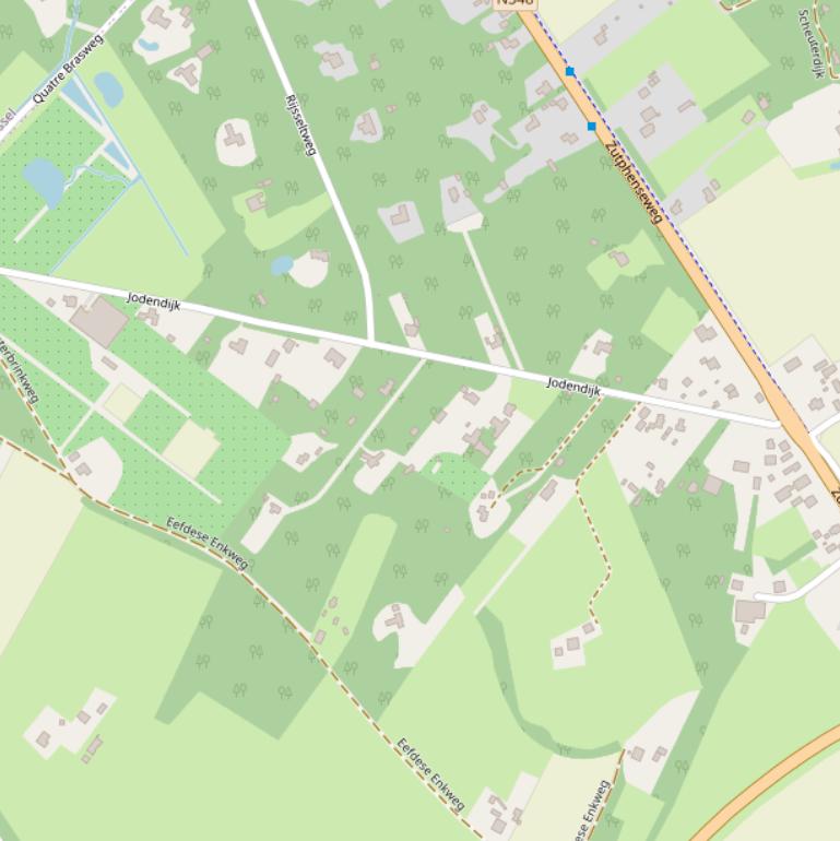 Kaart van de Jodendijk.