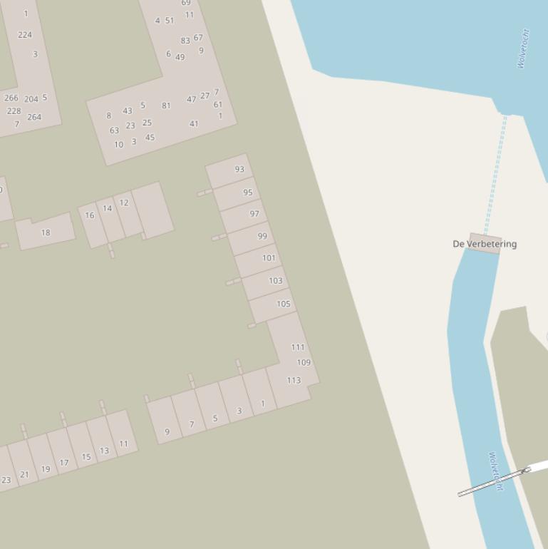 Kaart van de Johan van Veenstraat.