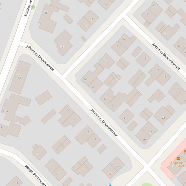 Kaart van de Johannes Douvenstraat.