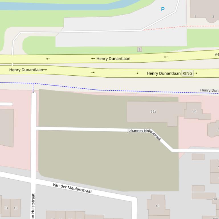 Kaart van de Johannes Nolenstraat.