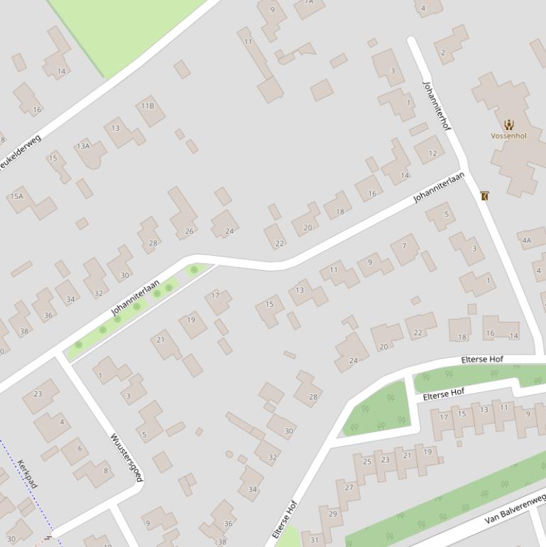 Kaart van de Johanniterlaan.