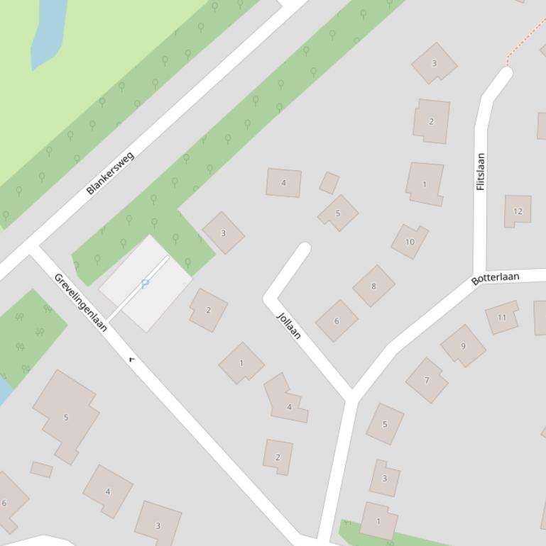 Kaart van de Jollaan.