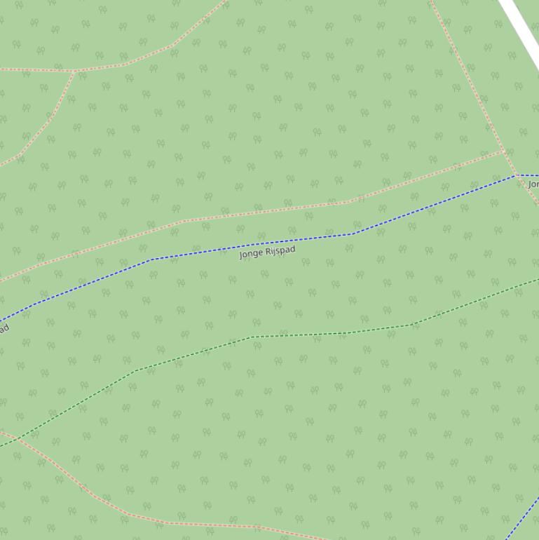Kaart van het Jonge Rijspad.